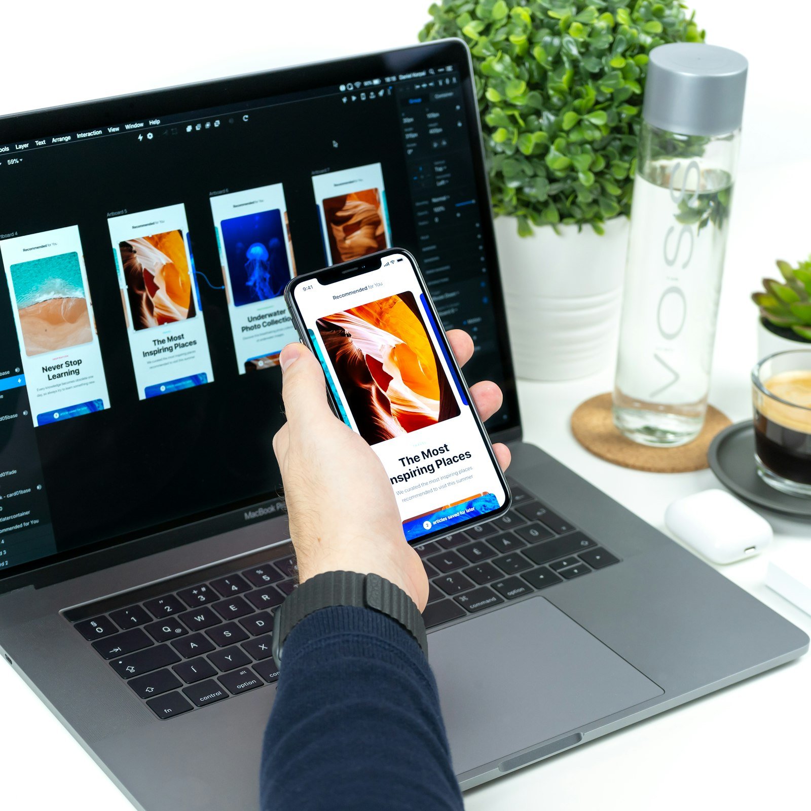 Mobile-friendly website on a phone – website development company in Delhi