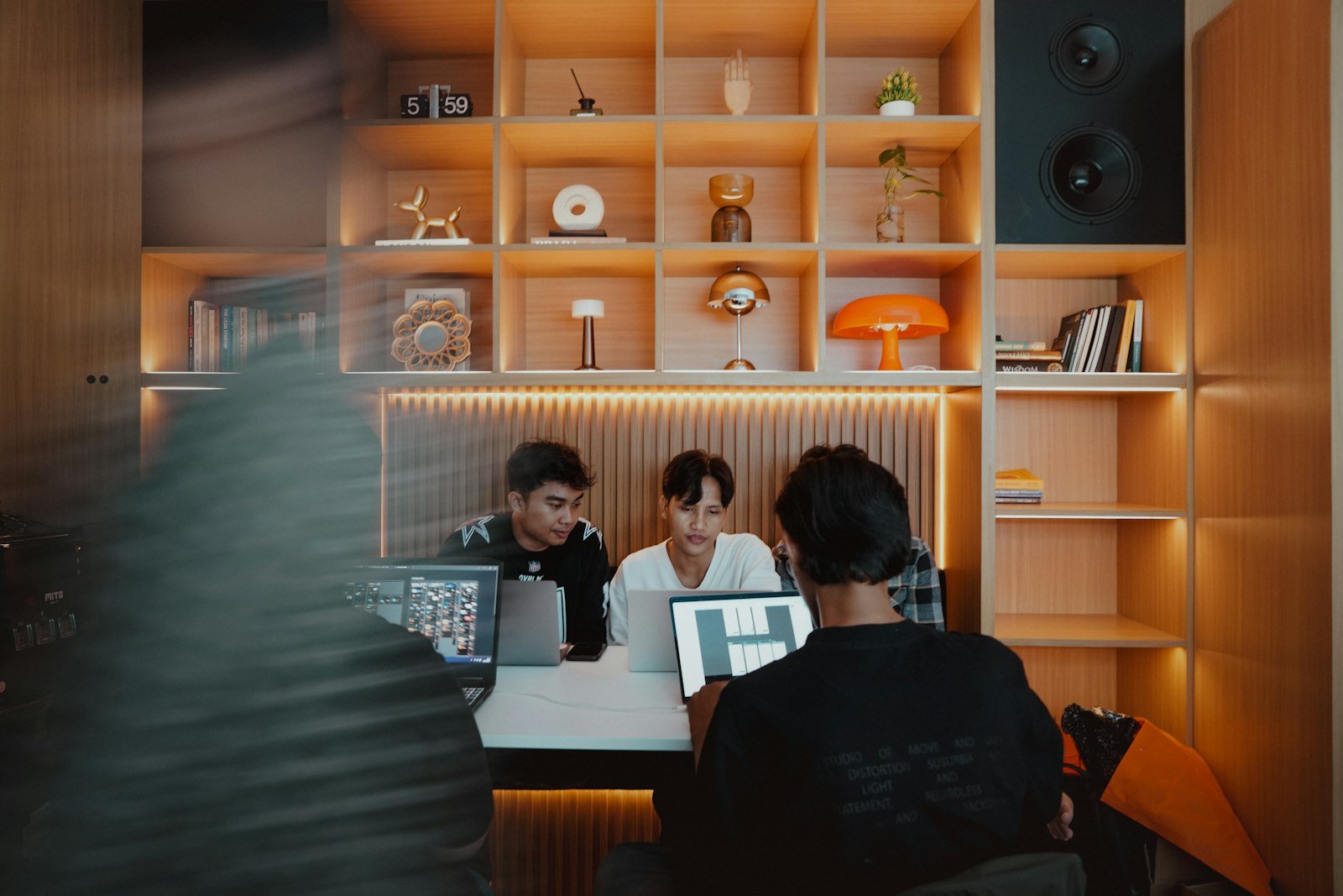 Creative team working together in the studio – Ss Infoserve, creative agency in Delhi